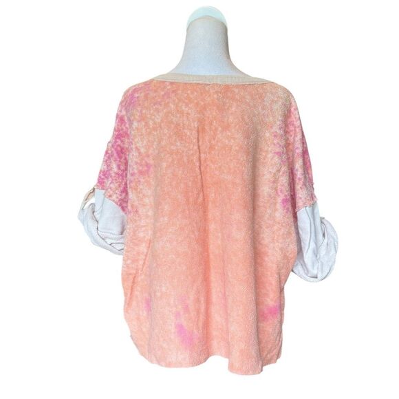 Pilcro Anthropologie Desert Intarsia Sweater Tee Womens Size Medium Cotton - Picture 4 of 15